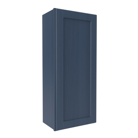 42 inch Wall Cabinet - 18W x 42H x 12D - Blue Shaker Cabinet - BUILDMYPLACE