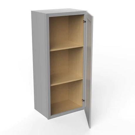 42 inch Wall Cabinet - 18W x 42H x 12D - Grey Shaker Cabinet - BUILDMYPLACE