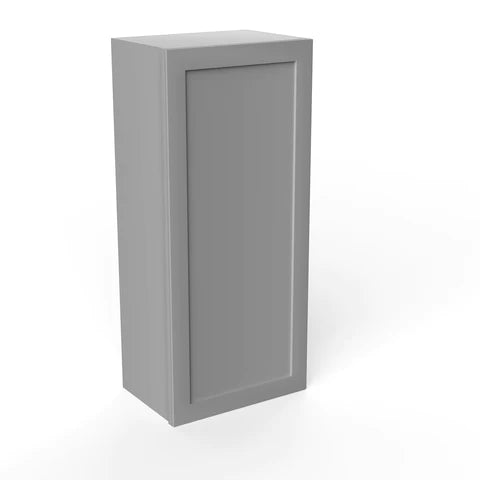 42 inch Wall Cabinet - 18W x 42H x 12D - Grey Shaker Cabinet - BUILDMYPLACE