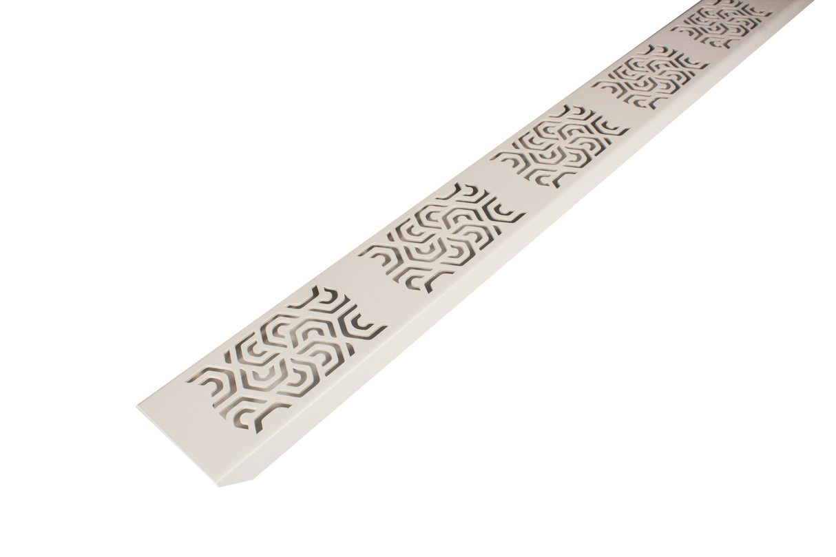 MYVARIO-LINE – 35 in. Design grate and drain channel - Sand - Powder Coated - tile cover / panel