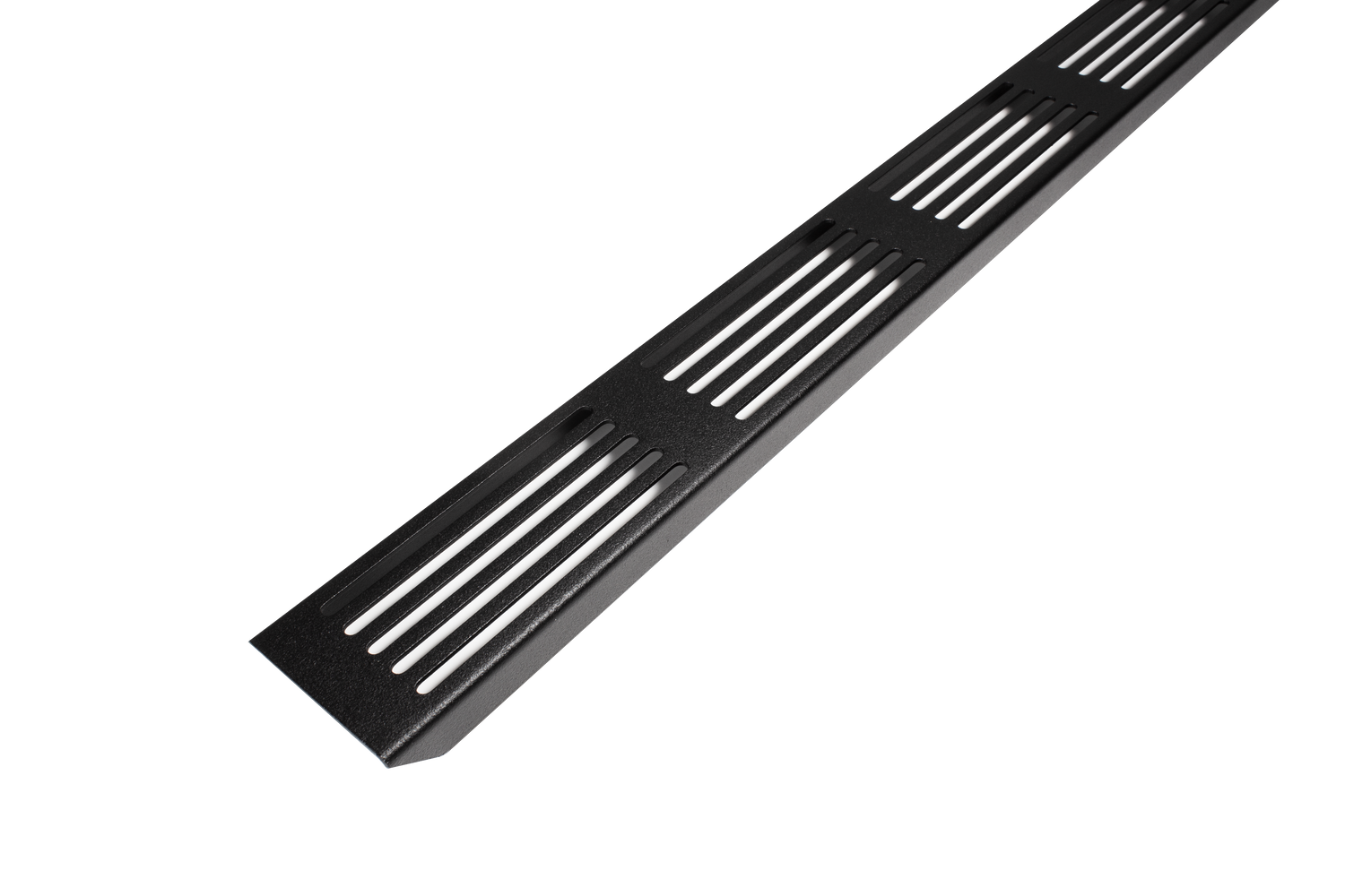 MYVARIO-LINE – 28 in. Design grate and drain channel - Matte Black - Powder Coated - tile cover