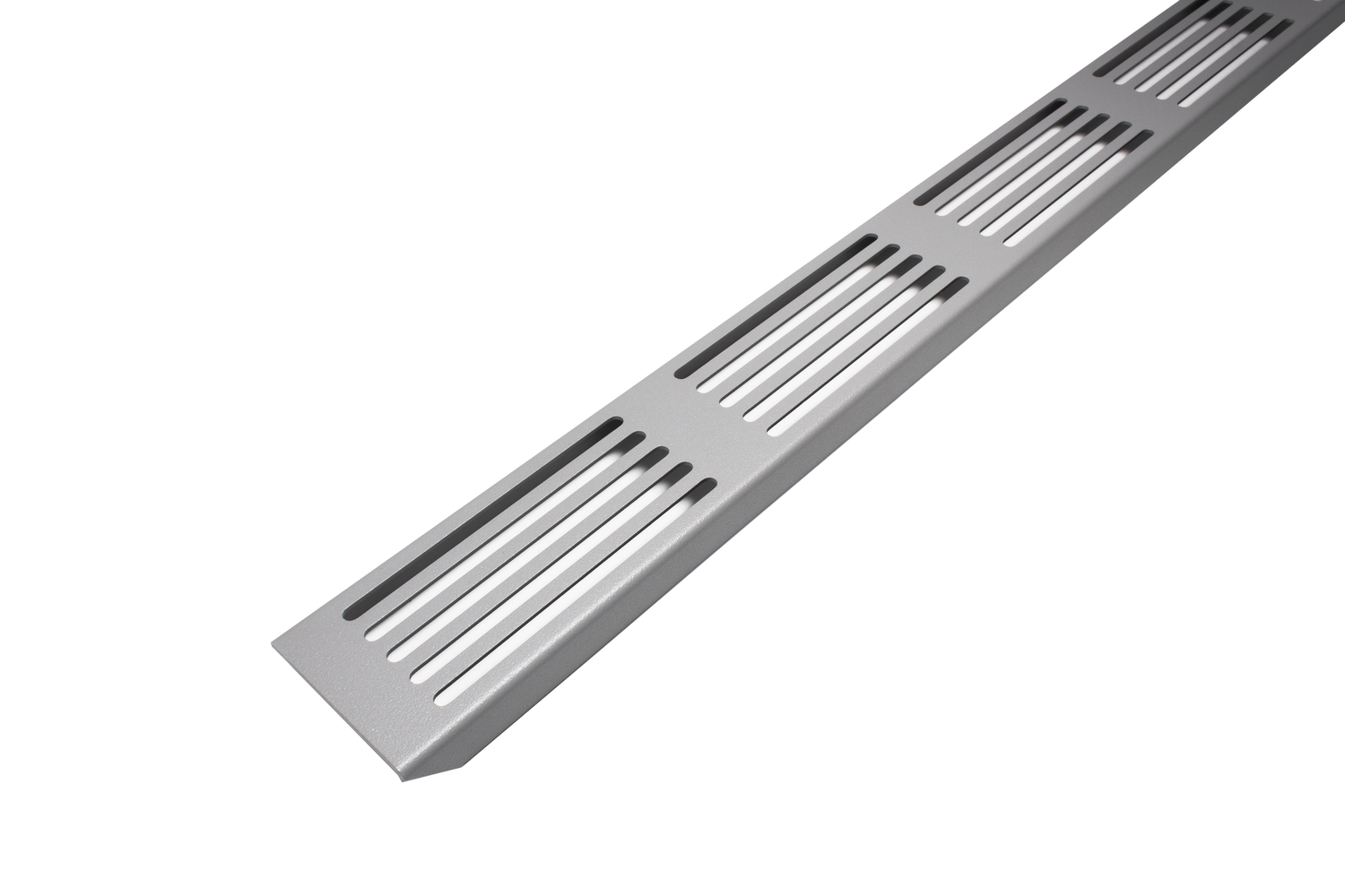 MYVARIO-LINE – 35 in. Design grate and drain channel - Concrete Gray - Powder Coated - tile cover
