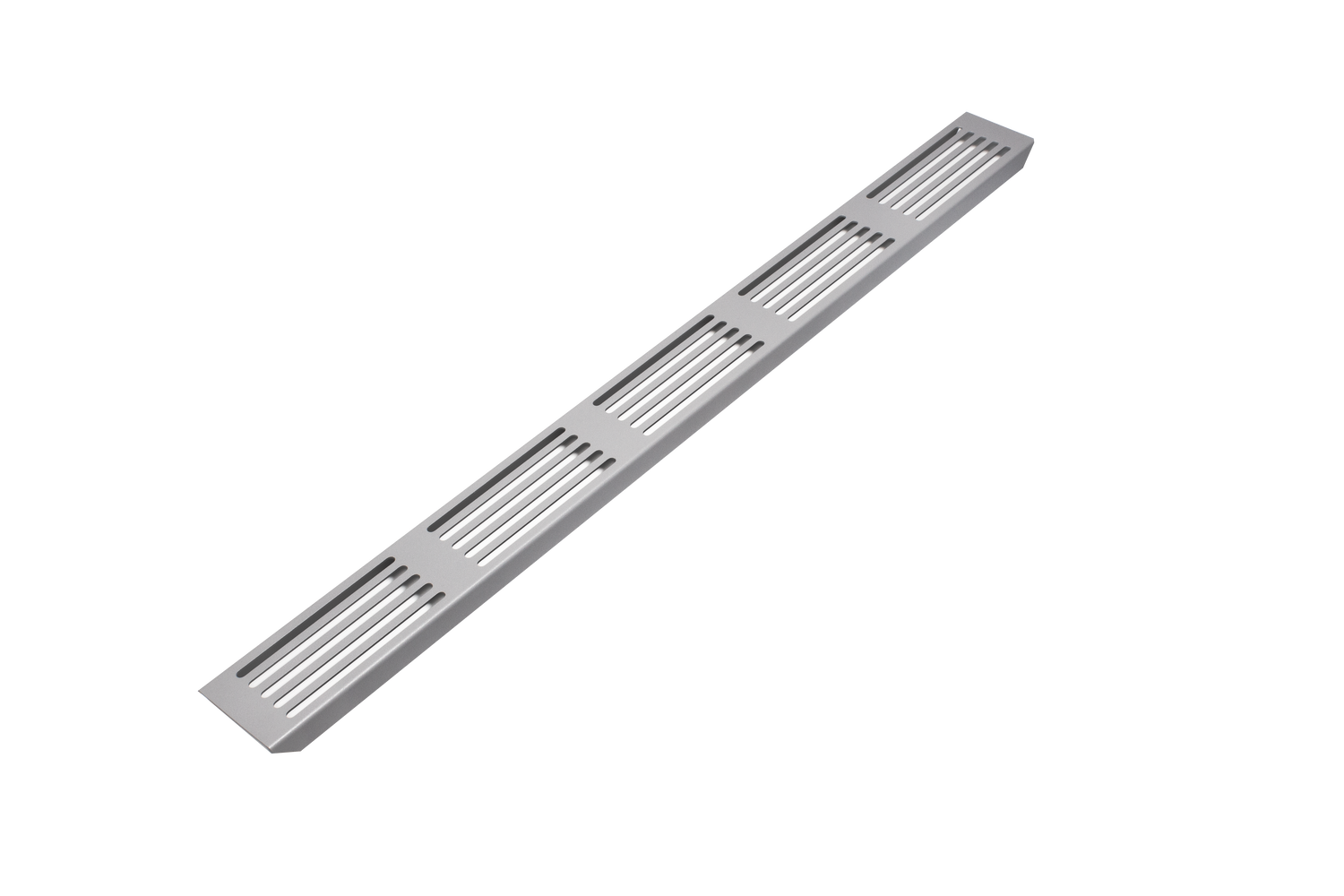MYVARIO-LINE – 28 in. Design grate and drain channel - Concrete Gray - Powder Coated - tile cover