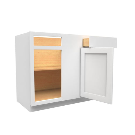 45 Inch Wide Blind Base Cabinet - Luxor White Shaker - Ready To Assemble, 45"W x 34.5"H x 24"D - BUILDMYPLACE