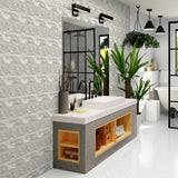 Random Strip Sand Evolution Matte Glazed Porcelain Mosaic