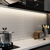 Soho Canvas White w/ Loft Grey Dot Matte Glazed Basketweave Mosaic Porcelain