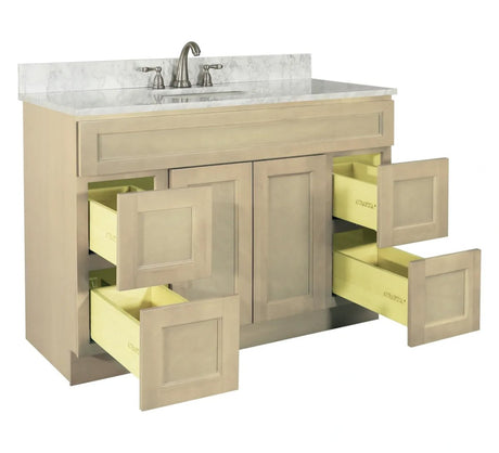 48" BLAIR SHAKER Bathroom Vanity - 48"W x 21"D x 34.5"H - BUILDMYPLACE