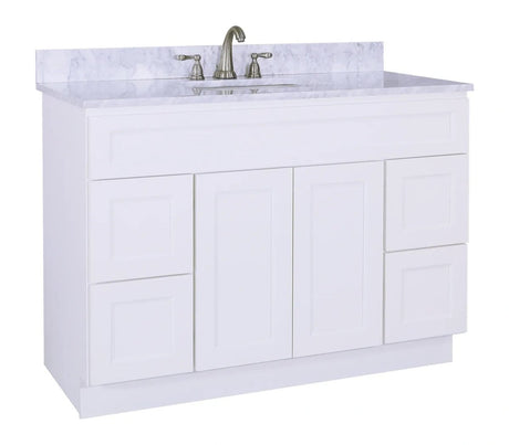 48" BLAIR SHAKER Bathroom Vanity - 48"W x 21"D x 34.5"H - BUILDMYPLACE