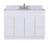 48" BLAIR SHAKER Bathroom Vanity - 48"W x 21"D x 34.5"H - BUILDMYPLACE