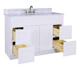 48" BLAIR SHAKER Bathroom Vanity - 48"W x 21"D x 34.5"H - BUILDMYPLACE