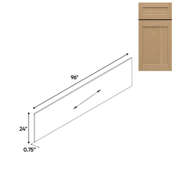 RTA - Oak Shaker - Shelf Board - 24"W x 96"H x 0.75"D - OS-S2496-3/4