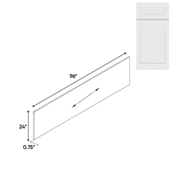 RTA - White Shaker - Shelf Board - 24"W x 96"H x 0.75"D - VWS-S2496-3/4