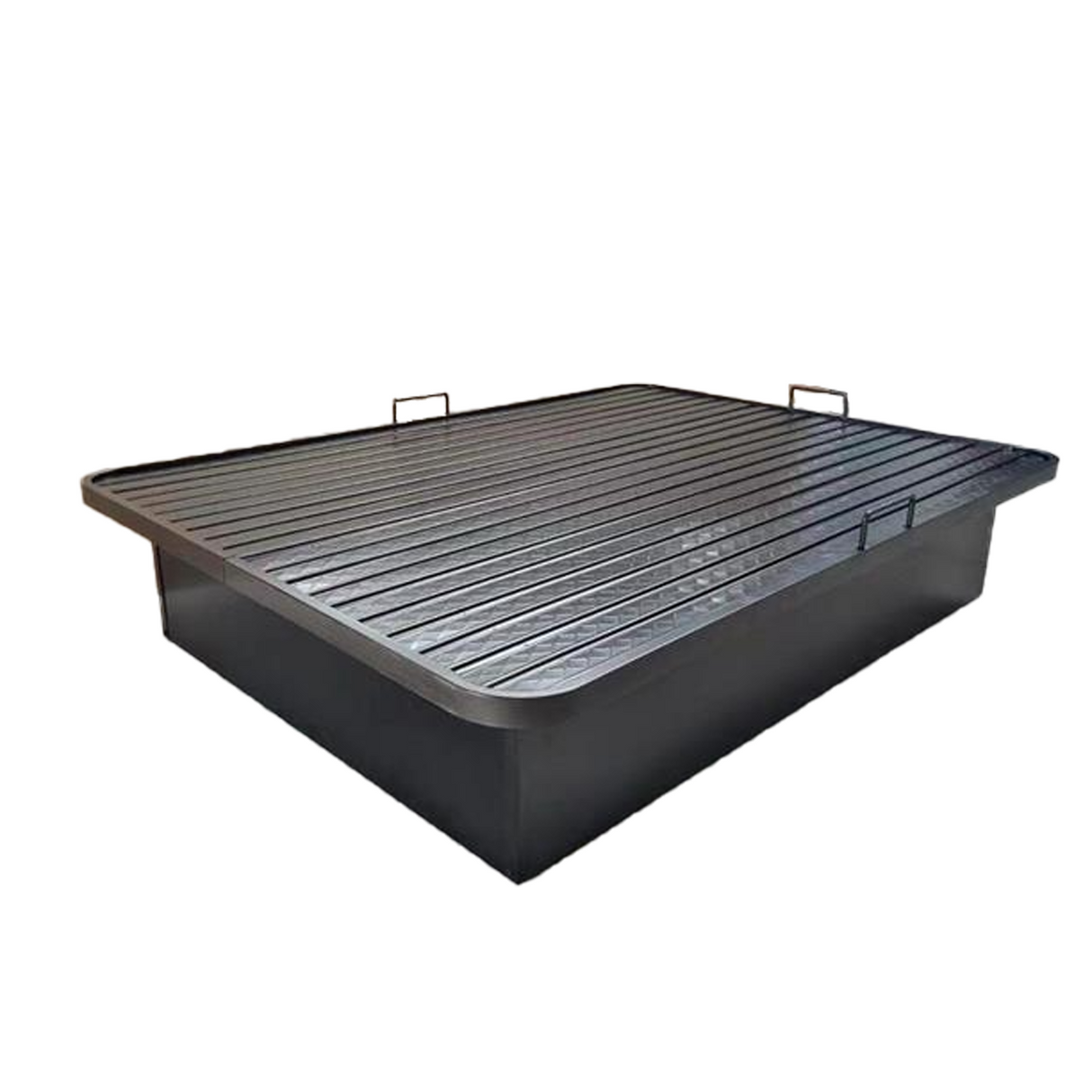 Queen Metal Bed Frame - 80 X 60 X 17 Inch Black Color Steel with Powder Coated Frame - 58 KG