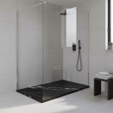 SMC / Solid Surface Shower Base Tray 60" × 32" - with Side Drain Hole, Drain Cover & Waste