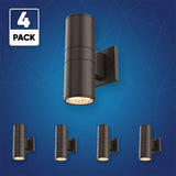 LED Outdoor Up & Down Lights With Remote, RGBW, Cylinder, 36WX2, AC100-277V, IP65, ETL CE RoSH Approval, Outdoor Wall Lights