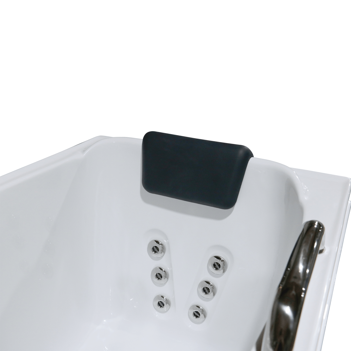 53 x 27 in. Acrylic Soaking Walk - in Whirlpool Bathtub with Left Side Door and Side Drain - BUILDMYPLACE