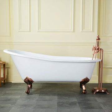 54-Inch Cast Iron Slipper Clawfoot Tub