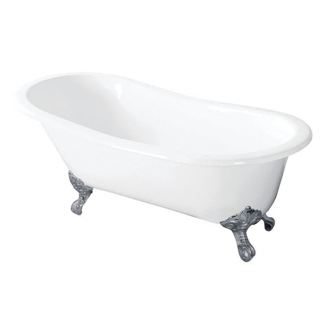 54 - Inch Cast Iron Slipper Clawfoot Tub - BUILDMYPLACE