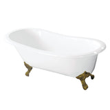 54 - Inch Cast Iron Slipper Clawfoot Tub - BUILDMYPLACE