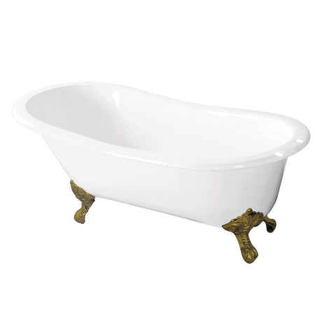 54 - Inch Cast Iron Slipper Clawfoot Tub - BUILDMYPLACE