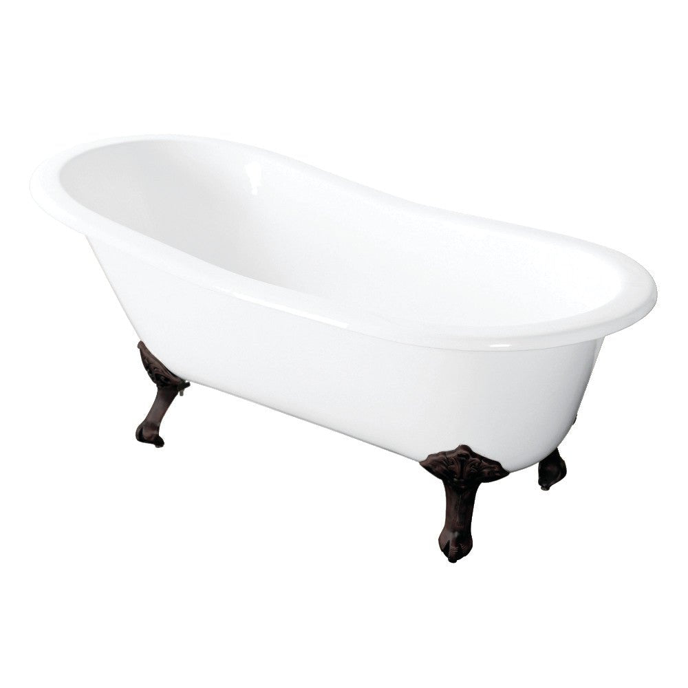 54 - Inch Cast Iron Slipper Clawfoot Tub - BUILDMYPLACE