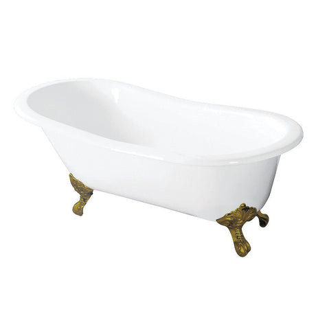 54 - Inch Cast Iron Slipper Clawfoot Tub - BUILDMYPLACE