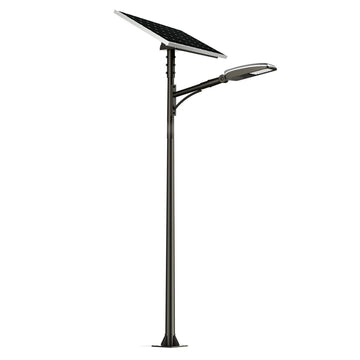 40W LED Solar Street Light Set - 6000K - IP67 Rated W/ 90W Solar Panel - CRI >80 - 12H+ Battery Life