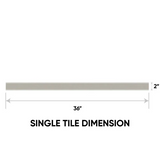 2 x 36 in. Marmiline Ash Polished Engineered Stone Threshold