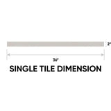 2 x 36 in. Marmiline Pearl Polished Engineered Stone Threshold