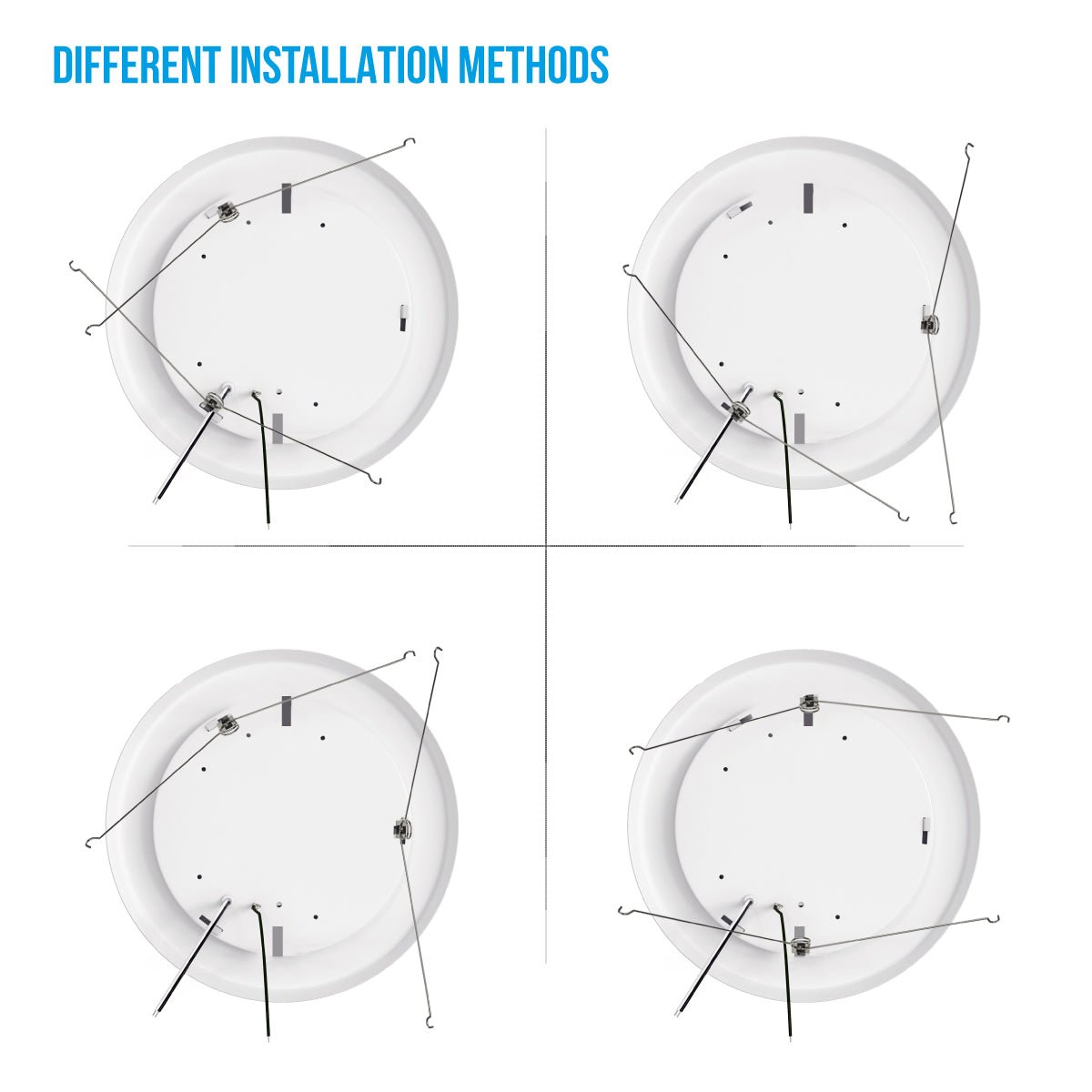 5"/6" LED Recessed Lighting, 15W, Triac Dimming, Round Surface Mount Disk Light, ETL & Energy Star Listed - For Family Rooms, Kitchens, Hallways, and Basements - BUILDMYPLACE
