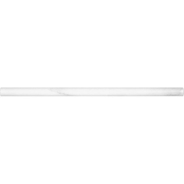 5/8 X 12 In Bianco Venatino Polished Marble Pencil - BUILDMYPLACE