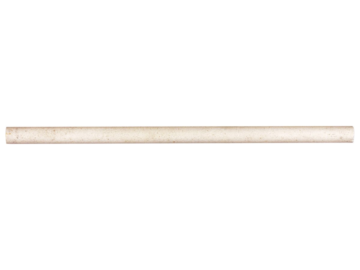 5/8 X 12 In Serene Ivory Honed Limestone Pencil - BUILDMYPLACE