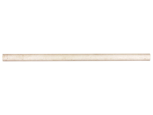 5/8 X 12 In Serene Ivory Honed Limestone Pencil - BUILDMYPLACE