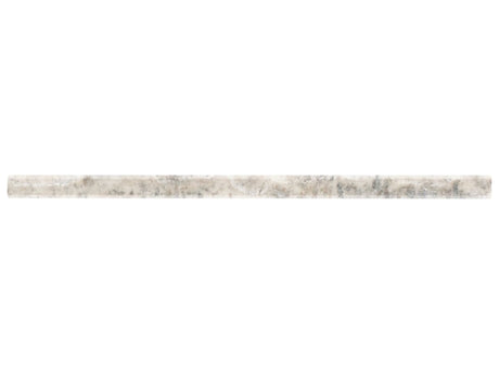 5/8 X 12 In Silver Ash Polished Veincut Travertine Pencil - BUILDMYPLACE