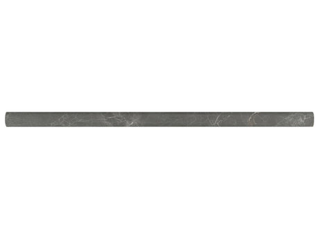 5/8 X 12 In Stark Carbon Polished Marble Pencil - BUILDMYPLACE