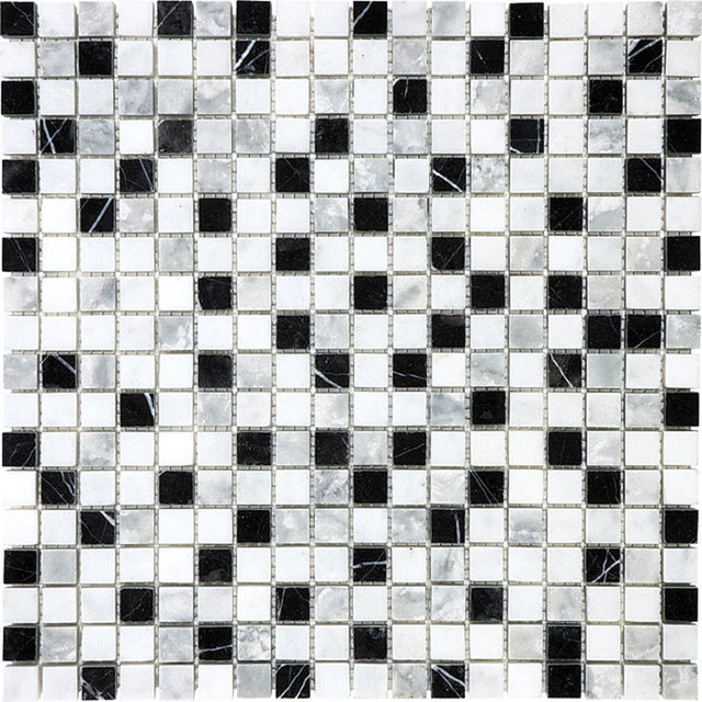 5/8 X 5/8 In Bliss Glacier Multi Color Stone Blend Mosaic - BUILDMYPLACE