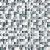 5/8 x 5/8 in Waterfall Glass Stone Blend Mosaic - BUILDMYPLACE