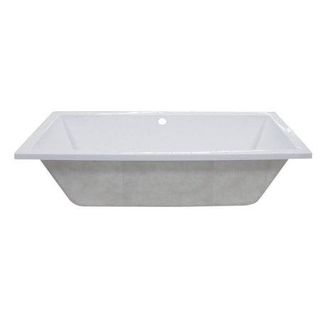 59 - Inch Acrylic Rectangular Drop - In Tub, White - BUILDMYPLACE