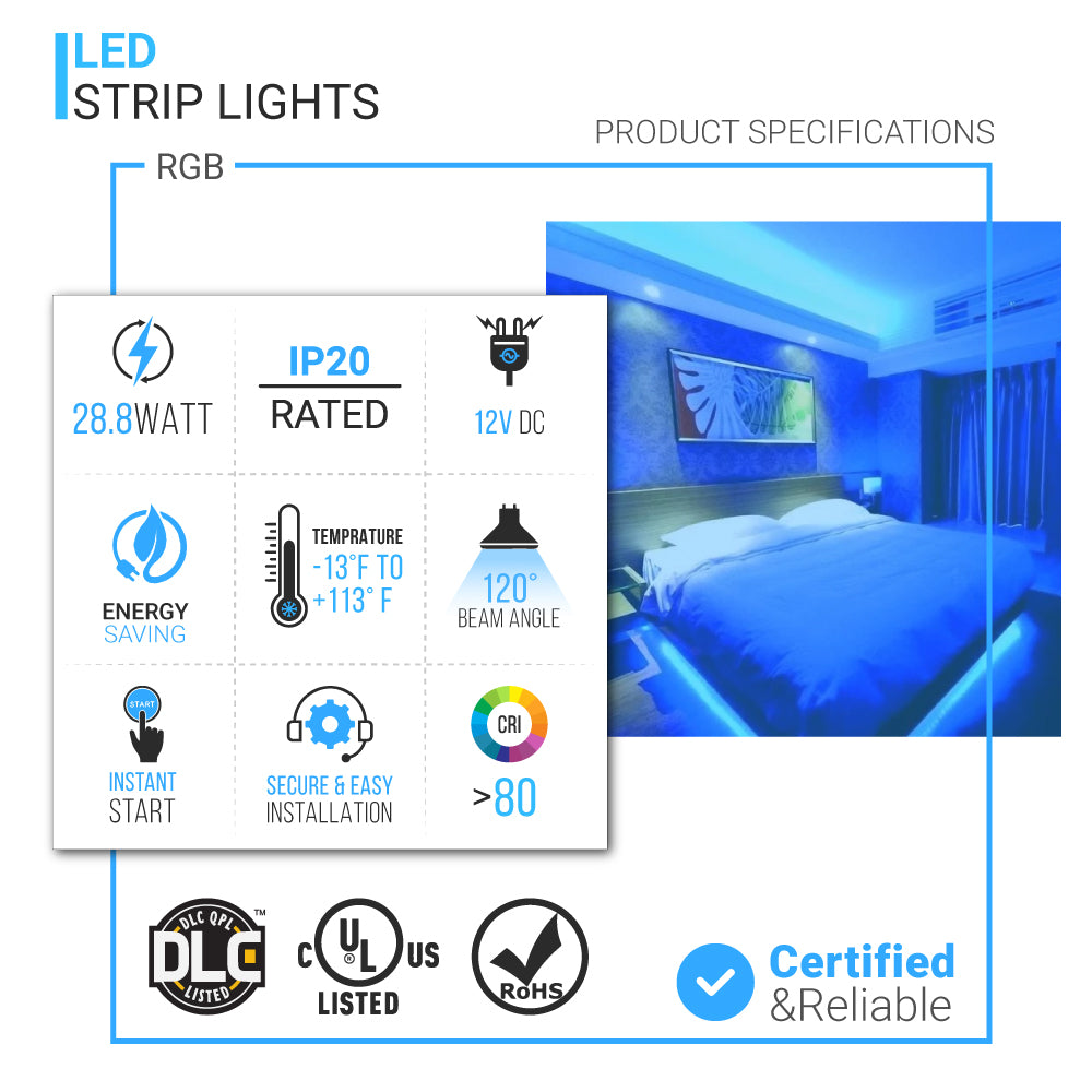 rgb-led-light-strips-12v-led-tape-light-w-dc-connector-63-lumens-ft