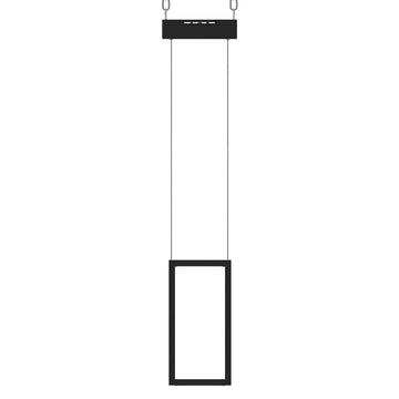 LED Pendant Light Fixture, Dimmable, 3000K (Warm White), Matte Black (P794311)