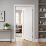 Ivanees 1-Panel Hollow Core Molded Shaker Door Slab - Madison 80 Inch Height