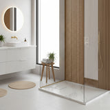 SMC / Solid Surface Shower Base Tray 60" × 32" - with Side Drain Hole, Drain Cover & Waste