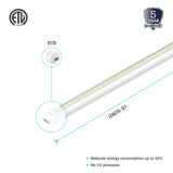 T8 LED Sign Tubes with R17 Base, Ballast-Bypass & Rotatable, Advertisement Lighting