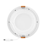 6" 12W LED Slim Panel Recessed Ceiling Light CCT Changeable 2700K/3000K/3500K/4000K/5000K, with Junction Box, Round - BUILDMYPLACE