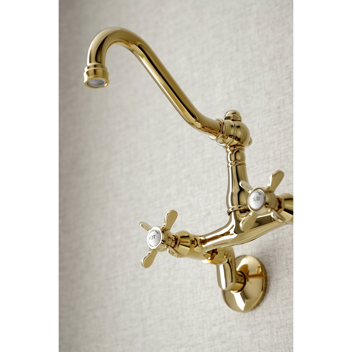 6" Adjustable Center Wall Mount Kitchen Faucet - BUILDMYPLACE