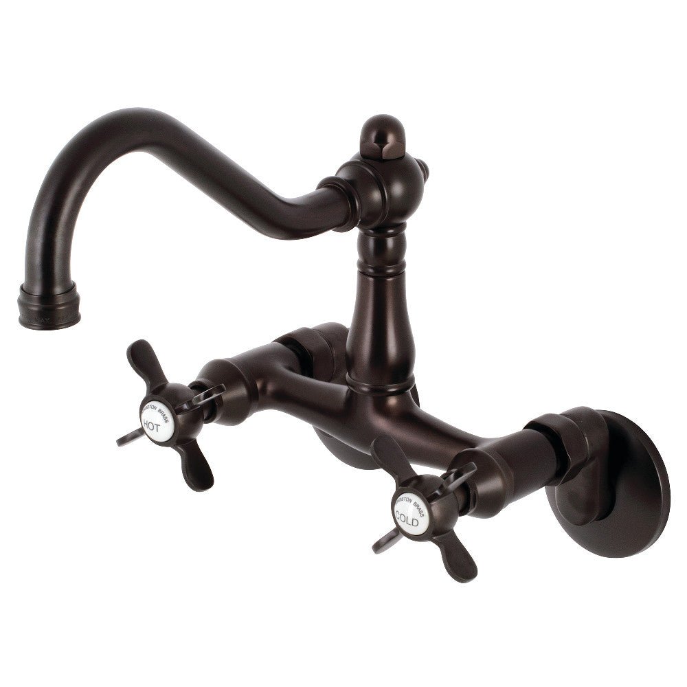 6" Adjustable Center Wall Mount Kitchen Faucet - BUILDMYPLACE