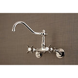 6" Adjustable Center Wall Mount Kitchen Faucet - BUILDMYPLACE