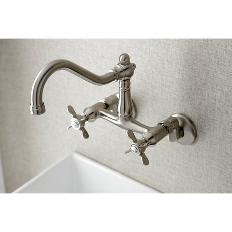 6" Adjustable Center Wall Mount Kitchen Faucet - BUILDMYPLACE