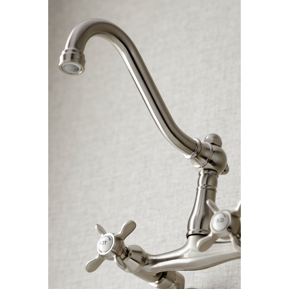 6" Adjustable Center Wall Mount Kitchen Faucet - BUILDMYPLACE