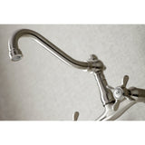 6" Adjustable Center Wall Mount Kitchen Faucet - BUILDMYPLACE